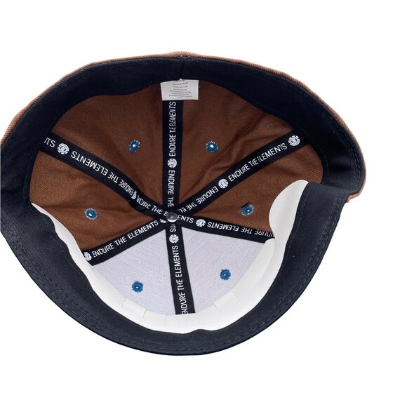 Element Skateboards Fenwick Brown Chestnut Fitted HAT CAP SIZE S/MD Retro Style - Picture 7 of 12